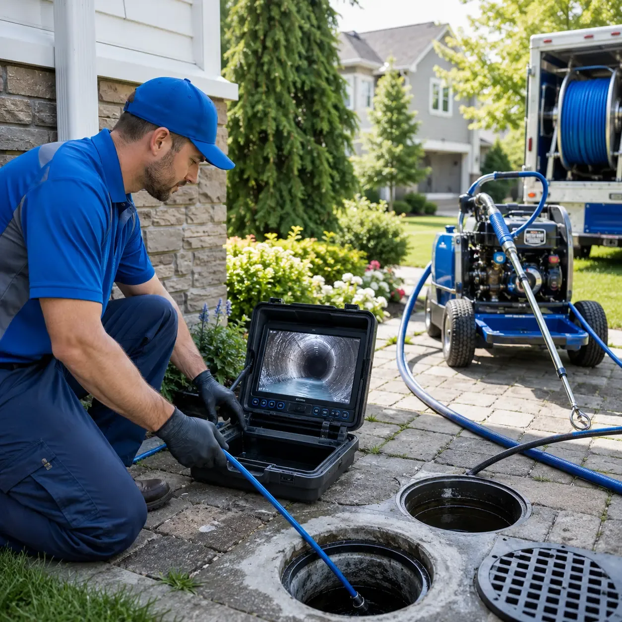 Outdoor drain cleaning professionals serving Hye, TX