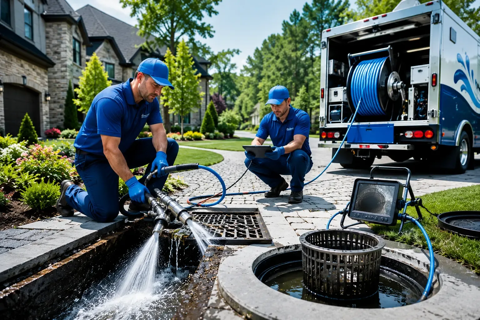 Local outdoor drain cleaning professionals in Hye, TX